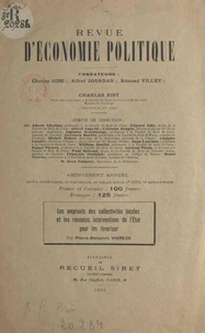 Les emprunts des collectivités locales et les récentes interventions de l'État pour les favoriser