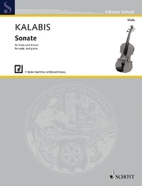 Viktor Kalabis - Edition Schott  : Sonate - for viola and piano. op. 84. viola and piano..