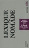  Villa Gillet et  Le Monde - Lexique nomade - Assises du roman 2012.
