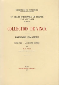 Inventaire analytique de la collection De Vinck