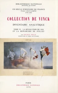 Inventaire analytique de la collection De Vinck