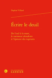 Écrire le deuil