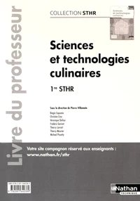 Sciences et technologies culinaires 1re STHR