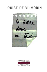 la lettre dans un taxi