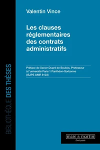 Les clauses réglementaires des contrats administratifs
