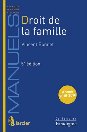Vincent Bonnet - Droit de la famille.