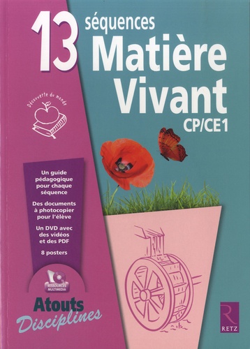 Vincent Bugeat et Daniel Delettre - 13 séquences matière-vivant CP/CE1. 1 DVD