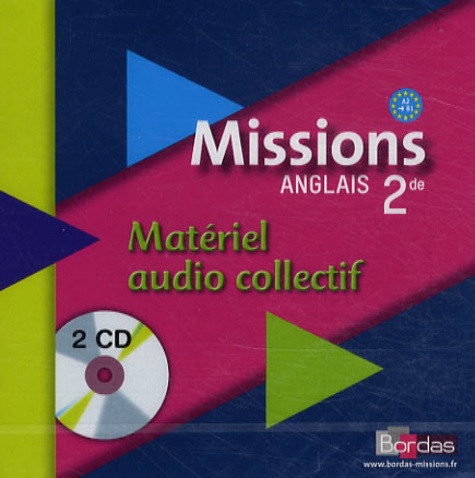 Vincent Burgatt - Anglais 2e Missions - 2 CD audio collectif.