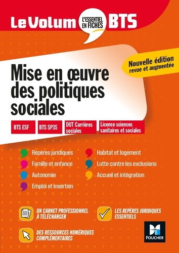 Le Volum' BTS - Mise en oeuvre des politiques sociales - Révision