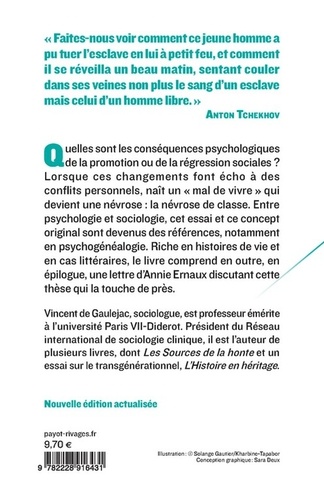 La névrose de classe. Trajectoire sociale et conflits d'identité suivi d'une lettre d'Annie Ernaux