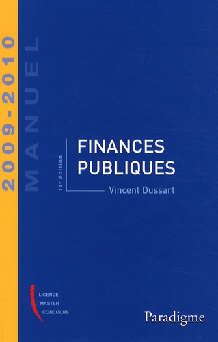 Vincent Dussart - Finances publiques 2009-2010.