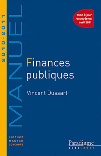 Vincent Dussart - Finances publiques 2010-2011.