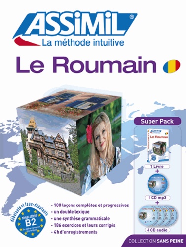 Le Roumain. Super Pack 1 livre + 4 CD audio + 1 CD mp3