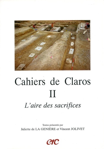 Vincent Jolivet - L'aire des sacrifices Cahiers de Claros N°2.