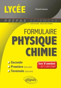 Physique-chimie, 2de, 1re, Tle