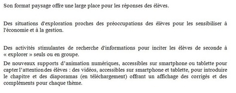 Principes fondamentaux de l'économie et de la gestion 2e enseignement d'exploration  Edition 2017-2018