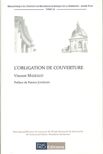 Vincent Mazeaud - L'obligation de couverture.