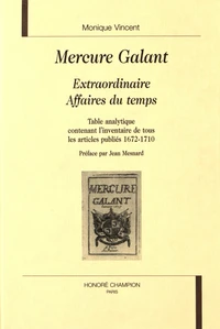 Mercure Galant, Extraordinaire, Affaires du temps