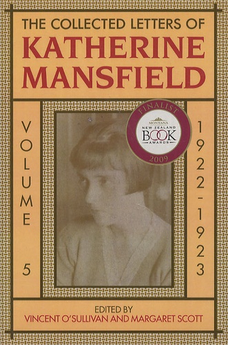 Vincent O'Sullivan - The Collected Letters of Katherine Mansfield - Volume 5, 1922-1923.