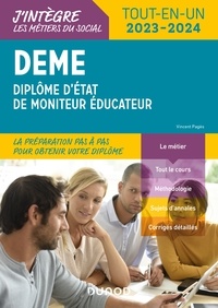 Vincent Pagès - DEME - Diplôme d'État de Moniteur Éducateur - 2023-2024 - Tout-en-un.