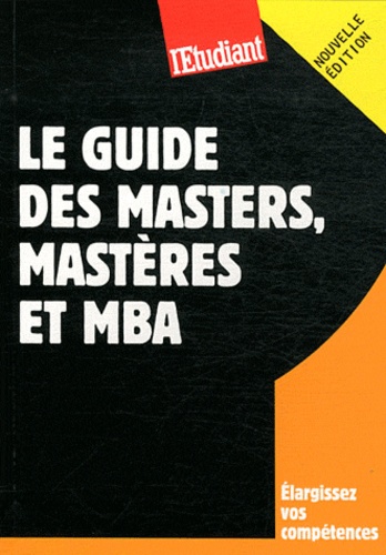 Violaine Miossec et Yaël Didi - Le guide des masters, masteres et MBA.