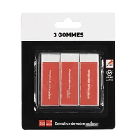 3 gommes blanches
