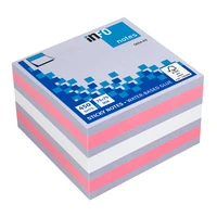 Bloc de 450 notes adhésives COLOR MIX - 7,5x7,5 cm - Girly Color