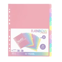 Intercalaires maxi/12s a4 rainbow pastel