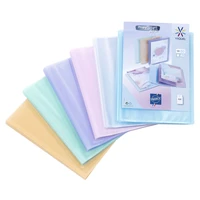 Reliure 80 vues propysoft personnalisable incolore-bleu-rose-mauve-vert-orange