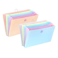 Trieur à soufflet extensible 8 compartiments A4 Rainbow Pastel - Coloris assortis