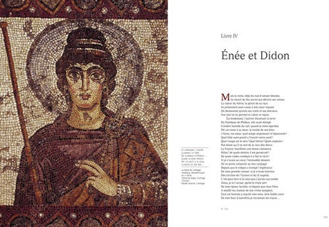 Eneide illustrée par les fresques et mosaïques antiques. Edition bilingue français-latin