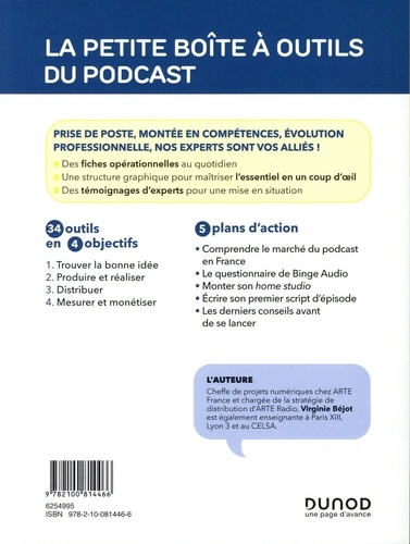 La petite boîte à outils du Podcast. 34 outils clés en main + 5 plans d'action