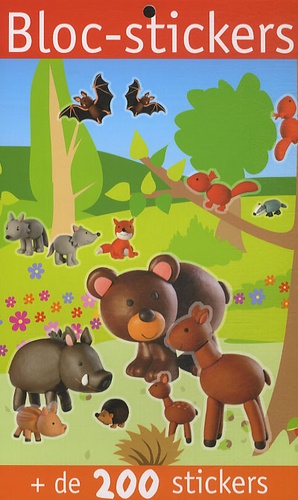 Virginie Chiodo - Bloc-stickers animaux de la forêt - + de 200 stickers.