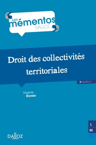 Droit des collectivités territoriales - 3e éd. 3e édition