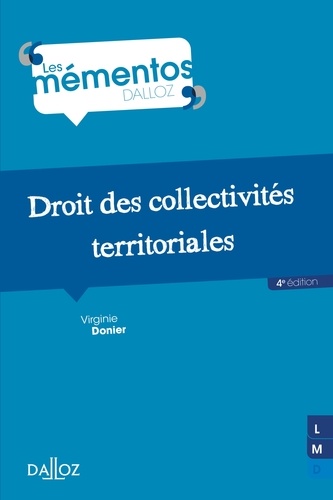 Droit des collectivités territoriales - 4e ed. 4e édition