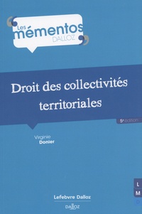 Virginie Donier - Droit des collectivités territoriales.