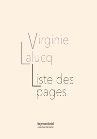 Virginie Lalucq - Liste des pages.
