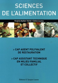 Virginie Maillet-Vérité et Céline Launay - Sciences de l'alimentation CAP agent polyvalent de restauration, CAP assistant technique en milieu familial et collectif.