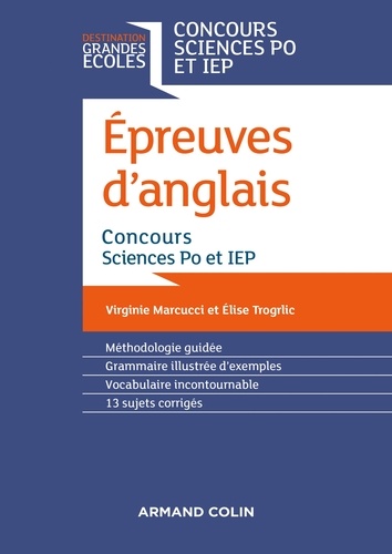 Virginie Marcucci et Élise Trogrlic - Epreuves d'anglais - Concours  Sciences Po et IEP.