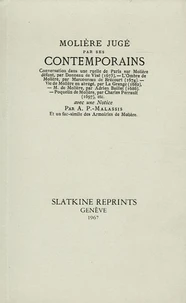 Molière jugé par ses contemporains