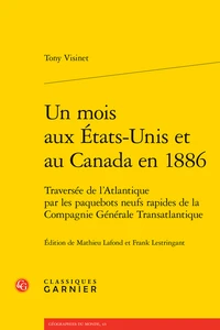 Un mois aux Etats-Unis et au Canada en 1886