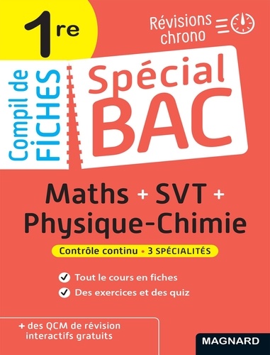 Maths + SVT + Physique-Chimie 1re  Edition 2022