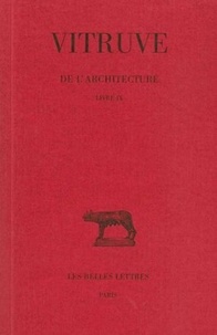  Vitruve - De L'Architecture Livre Ix Bilingue.