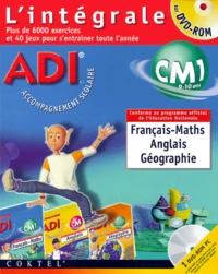 ADI L'INTEGRALE CM1 FRANCAIS-MATHS, ANGLAIS, GEOGRAPHIE. DVD-Rom