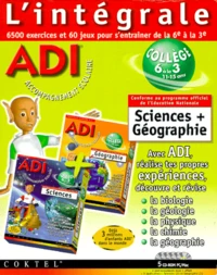 ADI L'INTEGRALE SCIENCES, GEOGRAPHIE COLLEGE. 5 CD-Rom, Edition 2000
