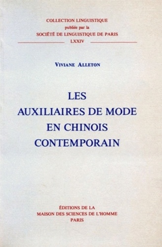 Viviane Alleton - Les Auxiliaires De Mode En Chinois Contemporain.
