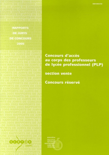 Viviane Derive - Concours d'accès au corps des professeurs de lycée professionnel (PLP) section vente - Concours réservé.