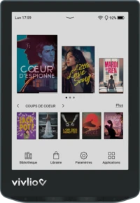 Liseuse Vivlio Light HD Color - Bleu acier