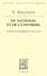 Du national et de l'universel. Ecrits polémiques 1883-1891