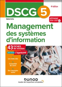 DSCG 5 Management des systèmes d'information - Fiches de révision - Réforme 2026-2027